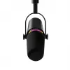 Shure MV7+-K - Profesionalus paskaitų ir vokalo mikrofonas su XLR/USB-C jungtimis, juodas