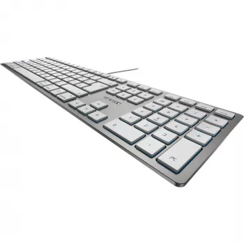 CHERRY KC 6000 SLIM FOR MAC klaviatūra, laidinė, USB, QWERTZ, vokiškas išdėstymas, sidabrinė