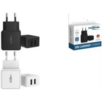 ANSMANN HC212 - Maitinimo blokas - 12 W - 2400 mA - 2 USB išėjimai - Baltas (1001-0114)