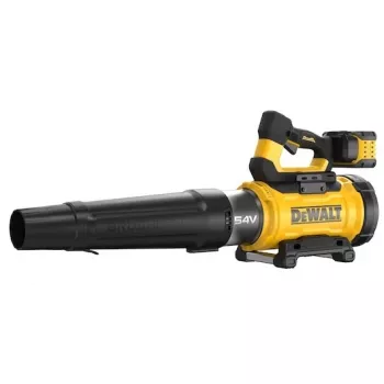 Akumuliatorinis lapų pūstuvas DeWalt DCMBL777X1-QW — bešepetėlis variklis, 21,5 m³/min, 258 km/h, 9 Ah baterija, 3 greičiai, 3,2 kg