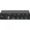 KVM jungiklis Inter-Tech IPC AS-41HUS 4 prievadai USB
