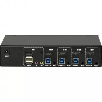 KVM jungiklis Inter-Tech IPC AS-41HUS 4 prievadai USB