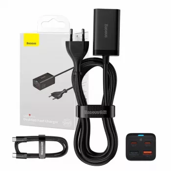 Kroviklis Baseus GaN3 Pro Mobilusis Telefonas Planšetė Juodas AC Vidaus 15V 3A
