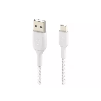 USB laidas Belkin CAB002BT1MWH 1m USB A į USB C baltas