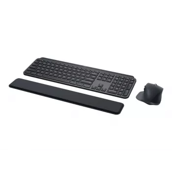 Logitech MX Keys Combo for Business Gen 2 klaviatūra ir pelė su AZERTY prancūzišku išdėstymu, RF belaidis + Bluetooth, grafito spalva