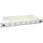 Lightwin LWL Splice Box, 12 skaidulų, 6x DLC daugiamodis, 50/125µm OM3 pigtail jungčių dėžutė (SPBOX 12G50 OM3 DLC)