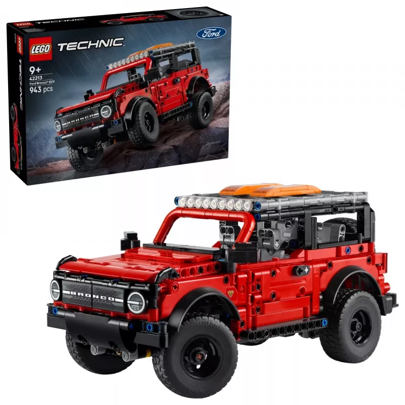 LEGO Technic konstravimo rinkinys Ford Bronco Off-Roader 4x4 modelis 42213 – 943 detalės, nuo 9 metų