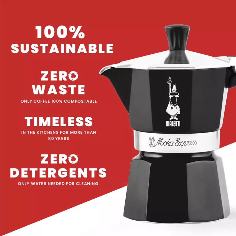 Bialetti 4951 Moka kavos virimo aparatas juodas