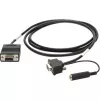 Motorola 25-13227-03R serijinis kabelis, juodas, 1,83 m, DB9