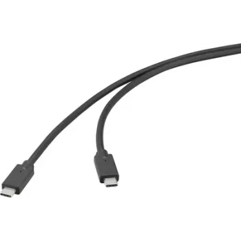 Renkforce USB 3.2 Gen2x2 20 Gbit/s USB-C laidas, kištukas–kištukas, juodas, 4K (RF-6830466)