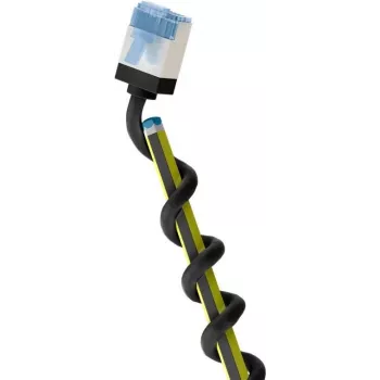 Goobay Ultra-Flexible CAT 6A Patch Cable slim U/FTP juodas - itin trumpas kištukas (74322)