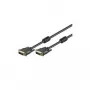 Wentronic Goobay DVI-D FullHD kabelis Dual Link, juodas, 5 m - DVI-D kištukas Dual-Link (24+1 kontaktas) > DVI-D kištukas Dual-Link (24+1 kontaktas) (93112)
