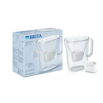 Vandens filtro ąsotis BRITA Style Essential – baltas, 1,4 L filtruoto vandens, 2,4 L talpa