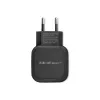 AC sieninis įkroviklis QOLTEC 50186 išmaniajam telefonui ir planšetei, 5 V 3,4 A, 17 W, 2× USB, juodas