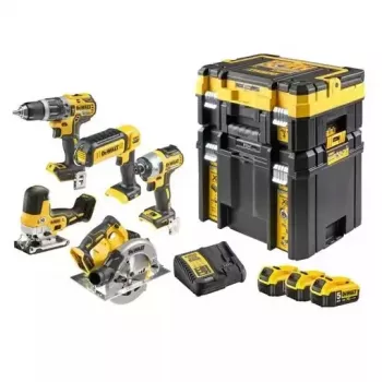 DeWALT DCK500P3T-QW kombinuotas akumuliatorinių įrankių rinkinys, 18V, 3 baterijos
