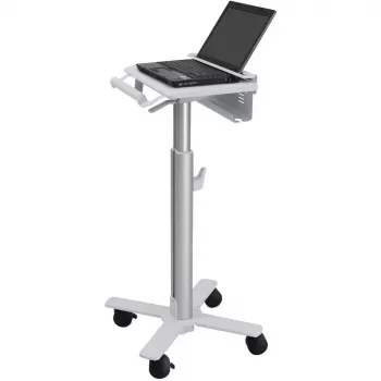 Ergotron StyleView SV10 vežimėlis nešiojamam kompiuteriui, medicininis, metalas, baltas, aliuminis, ekrano dydis iki 43,2 cm (17 inch) (SV10-1100-0)