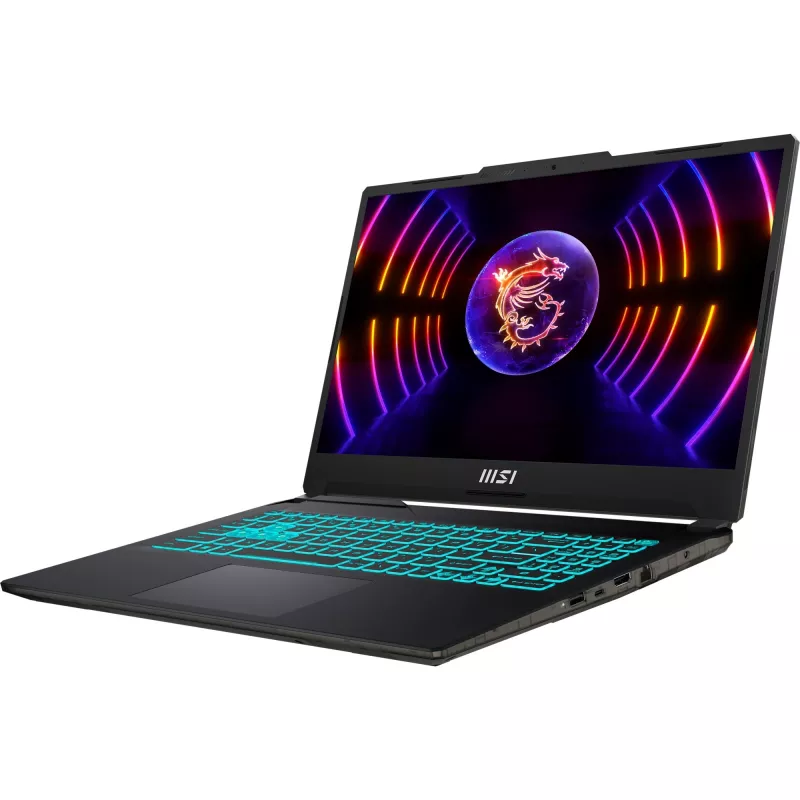 MSI Cyborg 15 A13VE-1005 žaidimų nešiojamasis, 15,6 colių FHD 144Hz, Intel Core i5-13420H, 16GB DDR5, 512GB SSD, NVIDIA GeForce RTX 4050, FreeDOS, juodas
