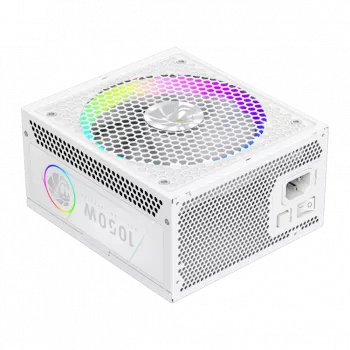 Gamemax RGB 1050G WH 1050W maitinimo blokas, 80 PLUS Gold, pilnai modulinis, baltas