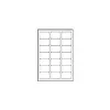 Avery Zweckform skaidrios etiketės 63.5 x 38.1 mm, 525 vnt. (25 lapų x 21)