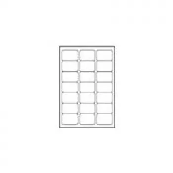 Avery Zweckform skaidrios etiketės 63.5 x 38.1 mm, 525 vnt. (25 lapų x 21)