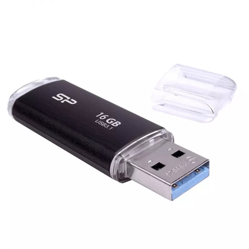 SILICON POWER Blaze B02 USB atmintukas 16 GB USB Type-A 3.2 Gen 1 (SP016GBUF3B02V1K) Juoda
