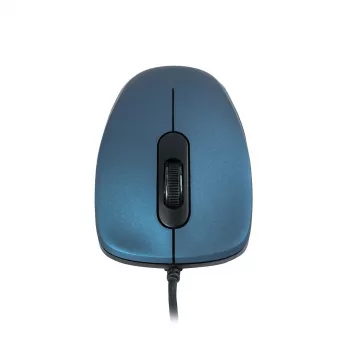 ModeCom MC-M10S - Pelė - Optinė - 3 mygtukai - Laidinė - USB - Mėlyna