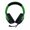 Laidinis žaidimų ausinių komplektas Razer Kraken V4 X — supra-aurinės, 20–20000 Hz, 1,8 m kabelis, 310 g, juoda/žalia