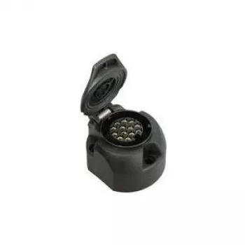 Priekabos lizdas IWH 13 kontaktų modelis 010209 20A 12V atsparus smūgiams korpusas