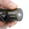 Daugiafunkcis išgyvenimo švilpukas Mil-Tec SP.22073 — 6 viename alyvuogių, kompasas, termometras, veidrodis, didinamasis stiklas, šviesa, 100×35×30 mm