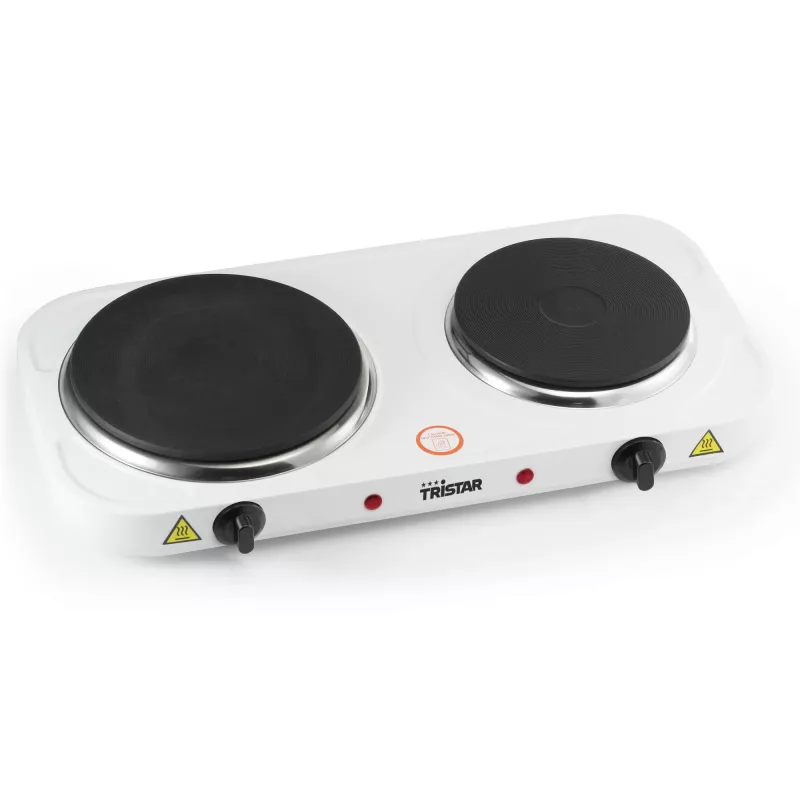 Tristar Dvigubas Elektrinis Viryklė KP-6245, 2500W, 15,5/18,5 cm