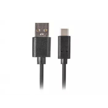 USB 2.0 laidas LANBERG CA-USBO-10CU-0005-BK — USB A į USB C, 0,5 m, juodas