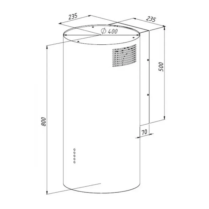 Gartraukis AKPO WK-4 BALMERA WL SLIM WHITE SEMI-MATTE T450 M3