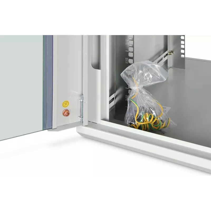 Sieninis spintos stovas DIGITUS Dynamic‑N 7U 19 colių 600x600 mm, nesurinktas, IP20, su rakinamu stiklo durimis