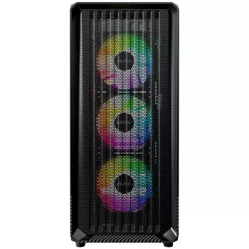 Kompiuterio korpusas Montech X5 Midi Tower Black ATX 3x140mm ventiliatoriai