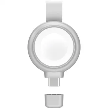 4smarts QI2 Smartwatch Silver USB Wireless Fast Charging – belaidis greitasis Apple Watch ir AirPods įkroviklis