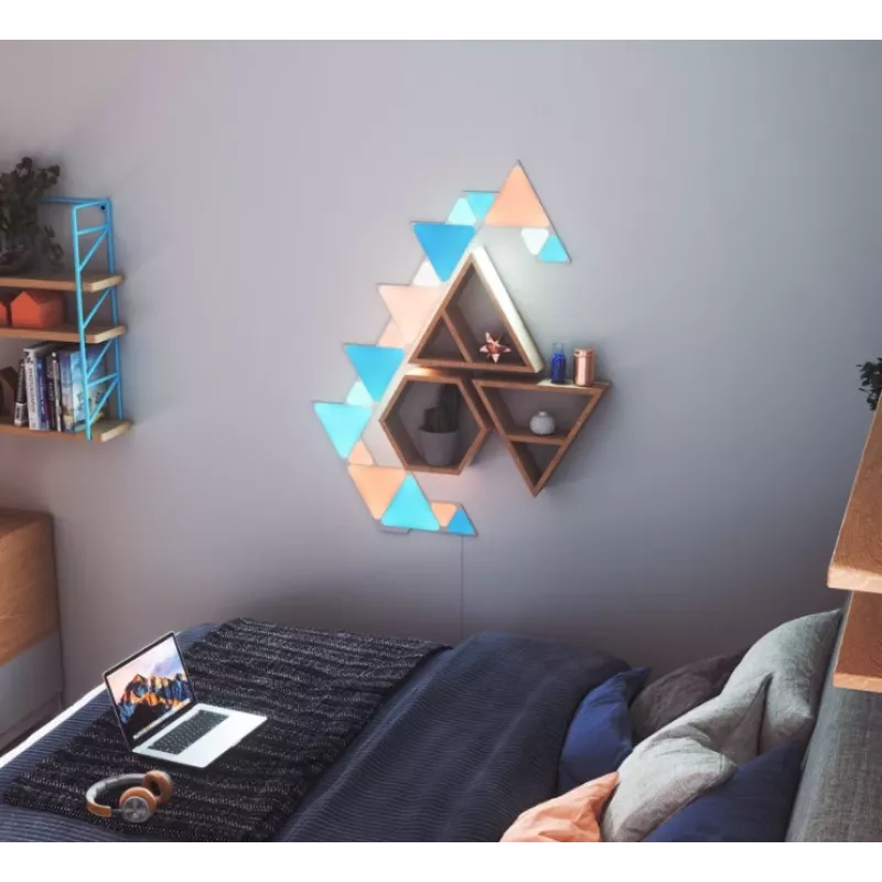Nanoleaf TRIANGLE SMARTER KIT 15 LED plokščių rinkinys