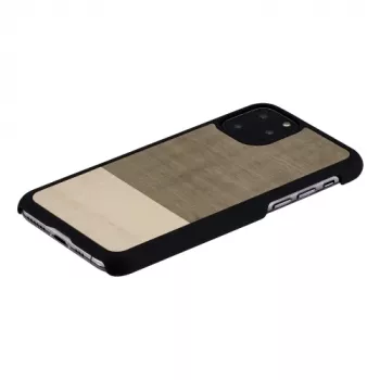 Apsauginis dėklas iPhone 11 Pro man and wood – juoda, natūrali mediena