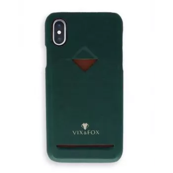 VixFox Card Slot Back Shell iPhone XSMAX – miško žalia, galinis apsauginis dėklas su kortelių kišene