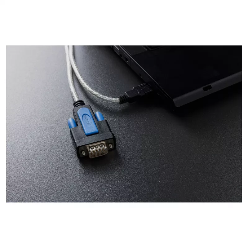 USB 2.0 į RS232 adapterio kabelis DIGITUS DA-70170, FTDI mikroschema, 1,8 m, USB Type-A į DB9