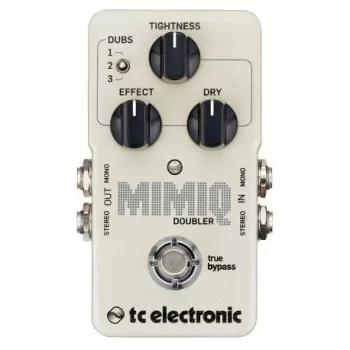 Gitaros efektų pedalas TC Electronic Mimiq Doubler – kompaktiškas dvigubinimo pedalas su True Bypass
