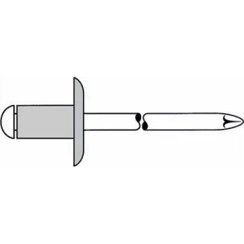 Aklina kniedė GESIPA 5x14 mm, aliumininis korpusas su plieniniu strypeliu, 250 vnt.