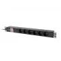 Stovo PDU LANBERG PDU-06E-0200-IEC-BK 1U 10A 6x PL maitinimo skirstytuvas