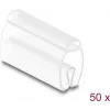 Kabelių žymekliai DELOCK 80952, 50 vnt., kabeliams Ø 6–10 mm, permatomi