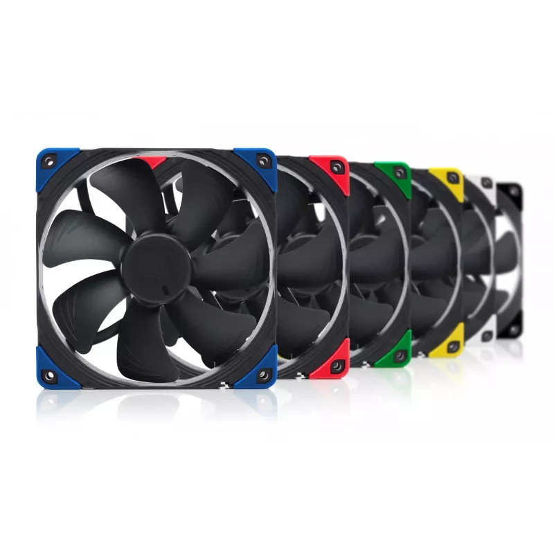 140 mm korpuso ventiliatorius Noctua NF-A14 PWM chromax.black.swap, 12V, 300–1500 RPM, PWM, 140,2 m³/h, 24,6 dB