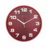 NeXtime klok 3053ro Dash Red, Ø35 cm, sieninis, raudonas/sidabrinis