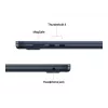 Nešiojamas kompiuteris MacBook Air 15, Midnight, M4 (10-CPU/10-GPU), 16 GB, 256 GB, vokiška klaviatūra, 35 W Dual USB-C maitinimo adapteris, MW1L3D/A