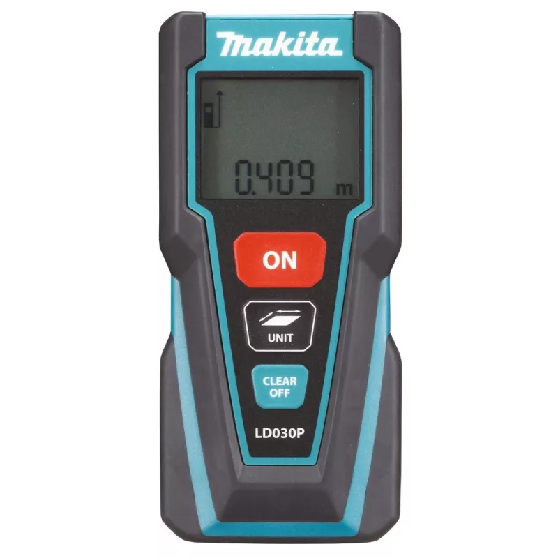 Lazerinis nuotolio matuoklis Makita LD030P, juoda/turquoise, 0 - 30 m