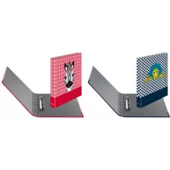 Segtuvas Herlitz maX.file A4 D-žiedai Juoda Raudona Balta