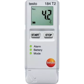 TESTO 184 T2 temperatūros duomenų registratorius, 40000 išmatuotų verčių, -35...+70 °C, 0,1 °C (0572 1842)