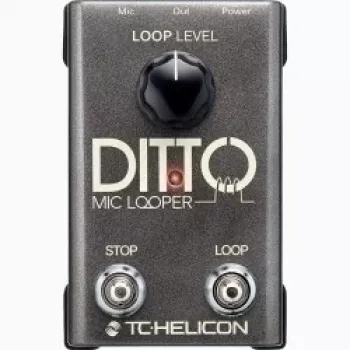 Vokalinis looperis TC-Helicon Ditto Mic Looper su mikrofono įėjimu (000-DDU01-00010)